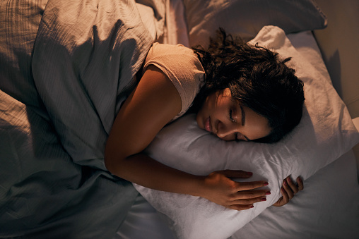 Woman sleeping peacefully after appointment at  The Center for Esthetic Dentistry in Grants Pass, OR