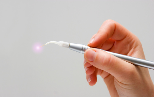 Close up of laser dentistry tool